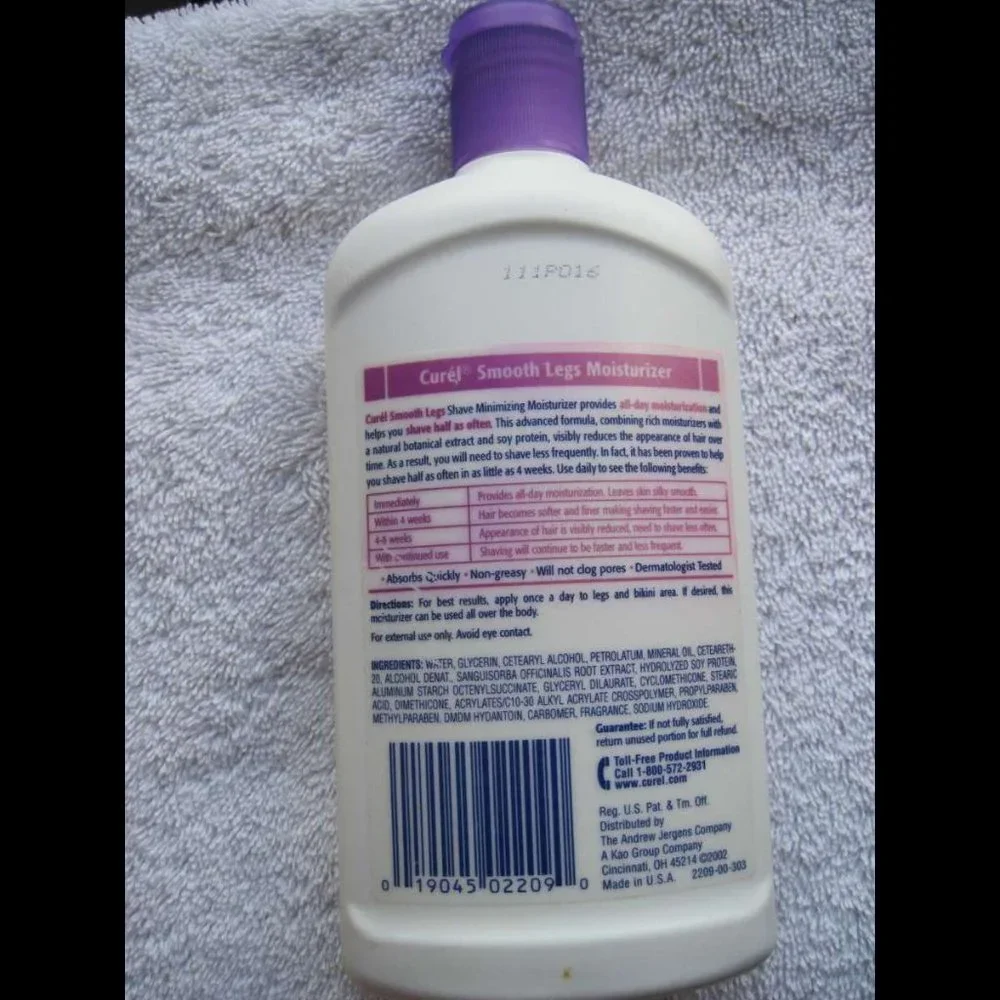 Curel Smooth Legs Shave Less Often Minimizing All Day Moisturizer Lotion 9 fl oz